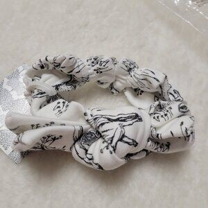 Kate Quinn Black Cow Pasture Elastic Knot Top Headband S